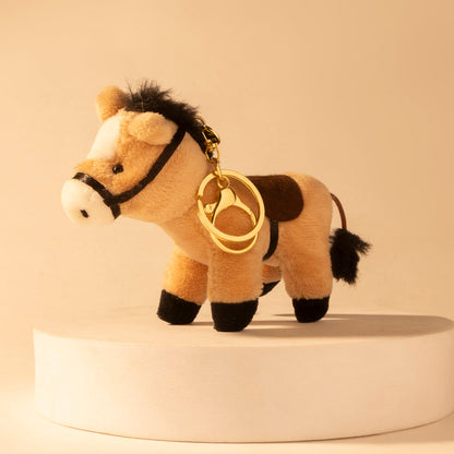 Myra Golden Gallop Bag Charm in Caramel Tan Myra USA