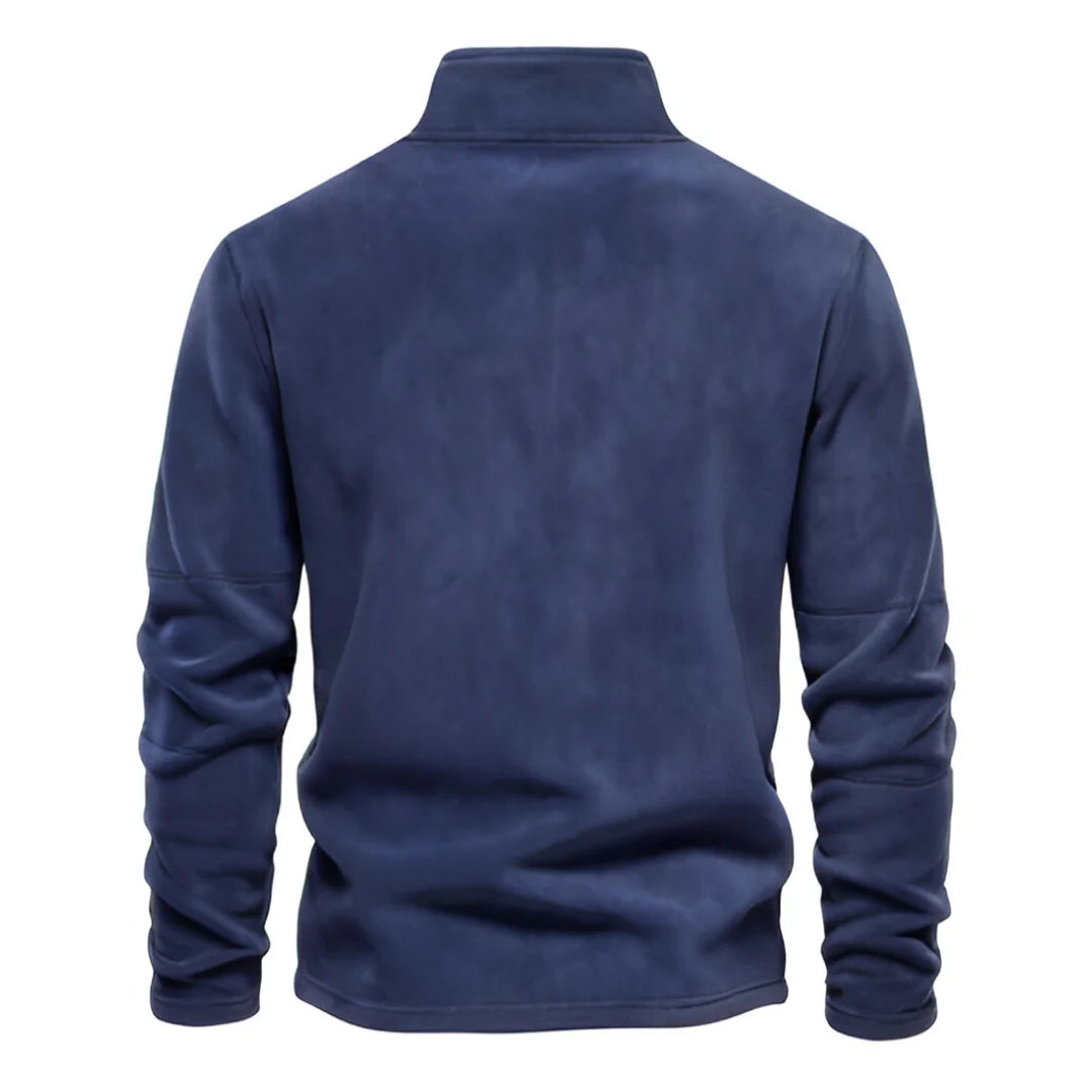 AIOPESON Brand Quality Thicken Warm Fleece Jacket for Men Zipper Neck Pullover Men's Sweatshirt Soft Shell Mens Jacket NovaCart