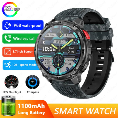 2026 New T-Rex3 Pro 1100mAh Battery Smart Watch GPS path 5ATM Waterproof Sports Run tracker Outdoors Compass Military Smartwatch NovaCart
