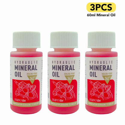 Bicycle Brake Mineral Oil 60ML Bike Hydraulic Disc Brake Oil Bleed Kit For SHIMANO TEKTRO SRAM NUTT Series Brake Repair Tools Pi-Mart