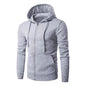Autumn Men Sweatshirts Long Sleeve Jacket Hoodie Zipper Closure Jacket Male Hoodies Sweatshirt Slim Fit Male Clothing NovaCart