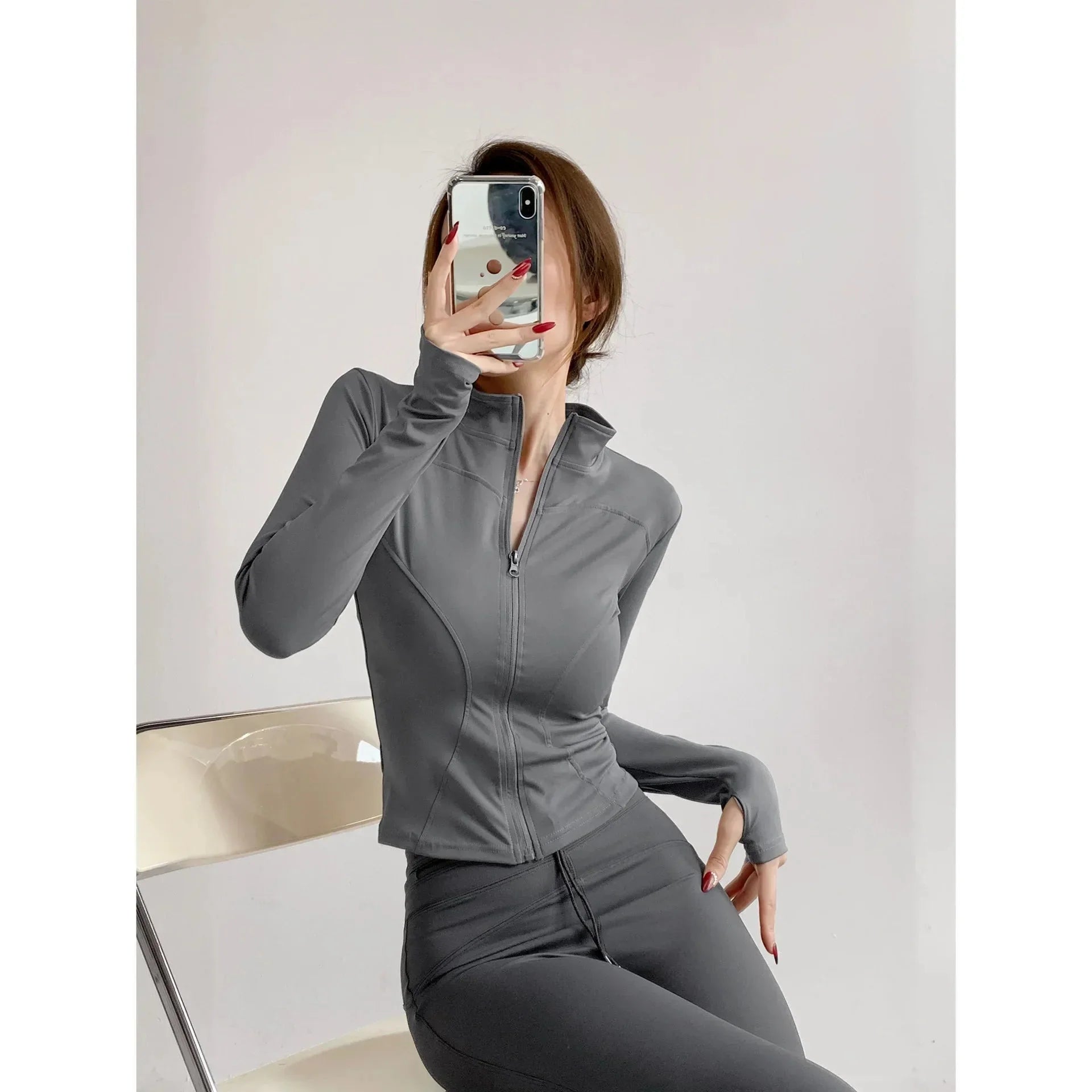 Sun Quick-Drying Zip-Up Sports Jacket Women S-3XL FitiqueFit