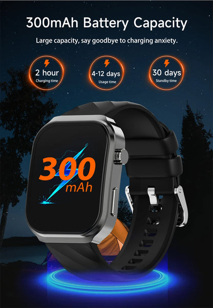 LIGE New Blood Lipid Uric Acid Analysis Health Smart Watch For Men Women Blood Pressure Blood Oxygen Clock Call Smart Watch 2026 NovaCart