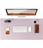 Large Mouse Pad,Office Desk Mat, Leather Desk Pad Protector, Non-Slip PU Leather Desk Blotter, Laptop Desk Pad Pi-Mart