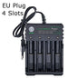18650 Li-ion Battery Charger 4 Slots AC 110V 220V EU/US Dual For 18650 Charging 3.7V 4.2V Rechargeable Charge for 18500 Pi-Mart
