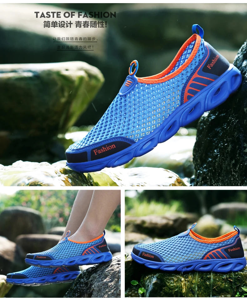 Fashion Casual Shoes Lightweight Summer Breathable Men Shoes Outdoor Comfortable Women Footwear Male Ladies Walking Shoes 36-45 NovaCart