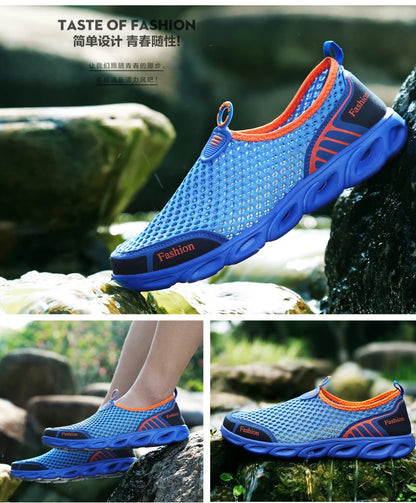 Fashion Casual Shoes Lightweight Summer Breathable Men Shoes Outdoor Comfortable Women Footwear Male Ladies Walking Shoes 36-45 NovaCart