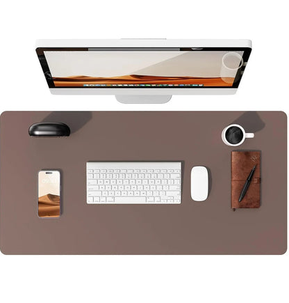 Large Mouse Pad,Office Desk Mat, Leather Desk Pad Protector, Non-Slip PU Leather Desk Blotter, Laptop Desk Pad Pi-Mart