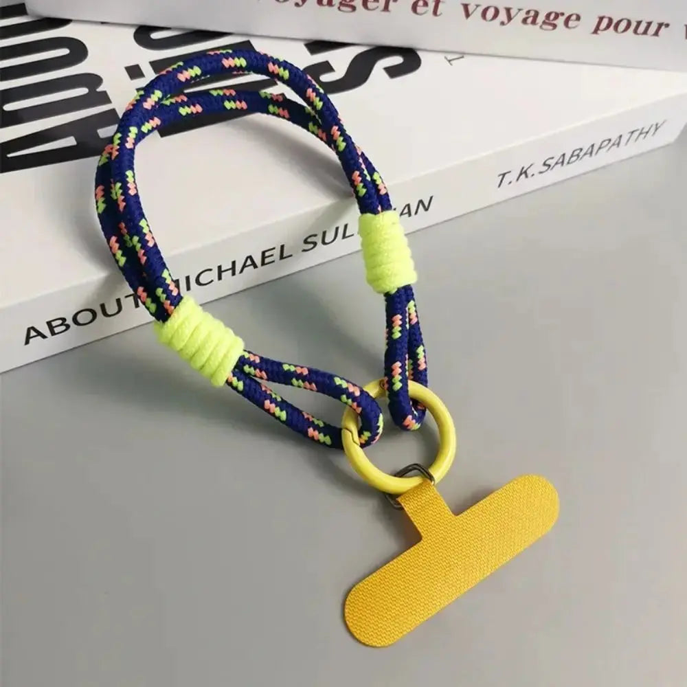 Portable Phone Lanyard Phone Hanging Rope Fashion Candy Color Phone Wrist Straps Nylon Anti-lost Rope Keychain Phone Accessories NovaCart