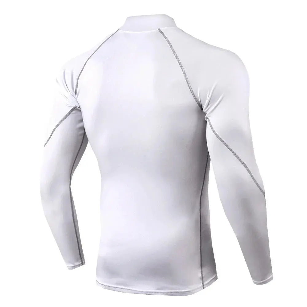 Men Compression Long Sleeve T Shirt Sportswear Male Skinny Tshirt Elastic Track Tracksuit Clothing Gyms Fitness T-shirt For Men NovaCart