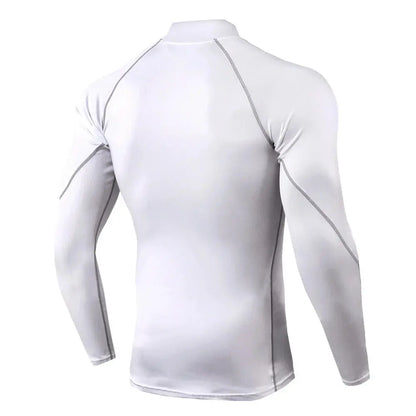 Men Compression Long Sleeve T Shirt Sportswear Male Skinny Tshirt Elastic Track Tracksuit Clothing Gyms Fitness T-shirt For Men NovaCart