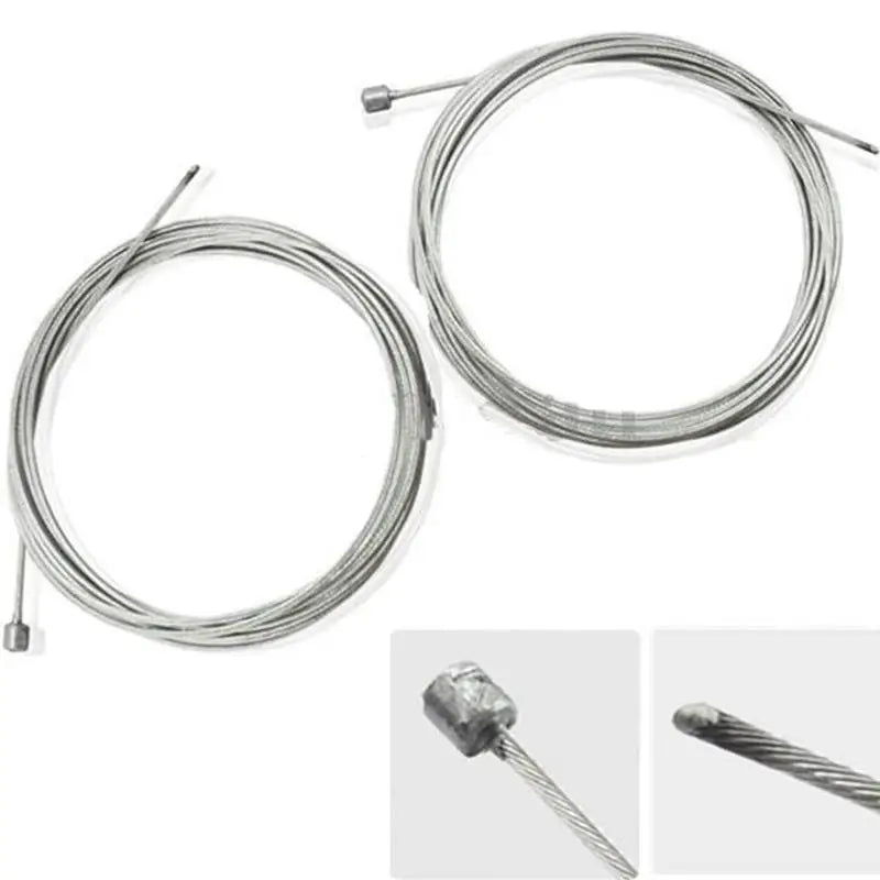 10/5/3/1PC 2M MTB Bicycle Brake Line Bicycle Speed Line Fixed Gear Shifter Gear Brake Cable Set Core Inner Wire MTB Road Bike Pi-Mart