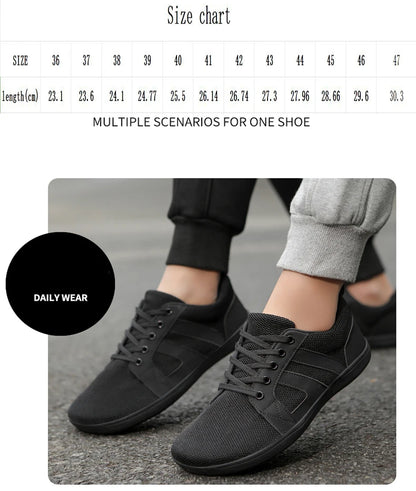 Wide-toed Shoes Men's Fashion Simple Casual Sports Shoes Barefoot Shoes Women's Jogging Shoes Walking Shoes NovaCart