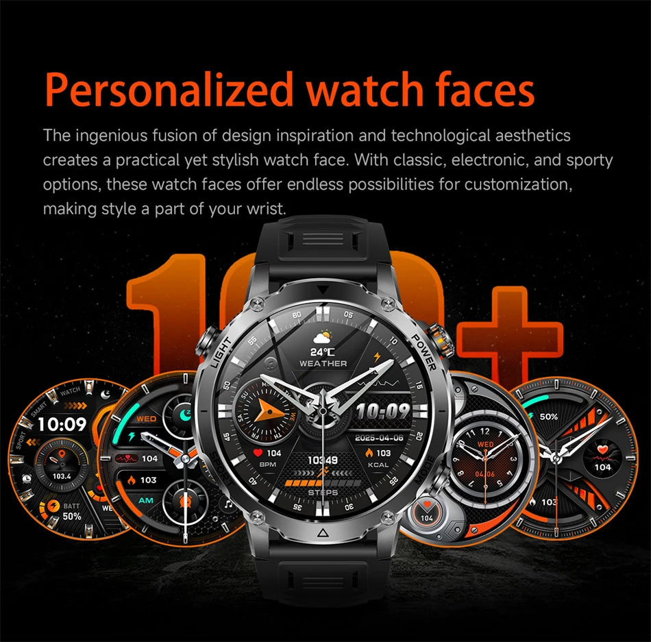 Men Watchs Sports Bracelets IP68 Altimeter Compass Swim track GPS Run RIDE Outdoor Smart Watch Sports GPS Professional New 2026 NovaCart