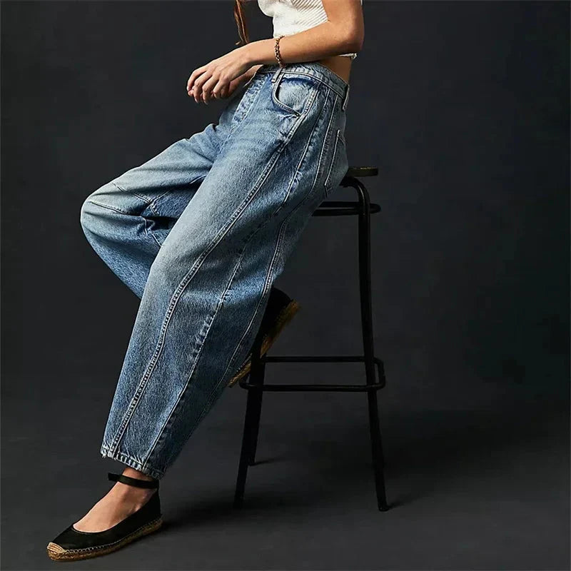 Women’s Mid Rise Wide Leg Jeans FitiqueFit