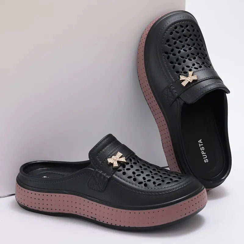 Eyriphy Size: 36-37 to 40-41 Women's Cave Shoes New Flat Slippers Beach Slippers Thick Soles Clogs Casual Slippers for Women Men NovaCart