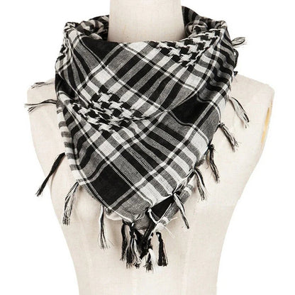 Fashion Military Fashion Lightweight Army Plaid Scarf Unisex Tactical Arab Scarf To Keep Warm Pi-Mart