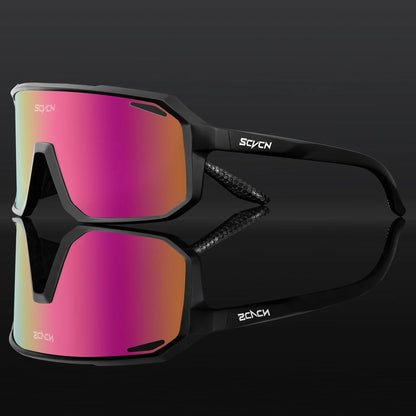 SCVCN Men bicycle Cycling Sunglasses Woman MTB road bike Driving Goggles Outdoor Sports running Glasses UV400 Hiking Eyewear Pi-Mart