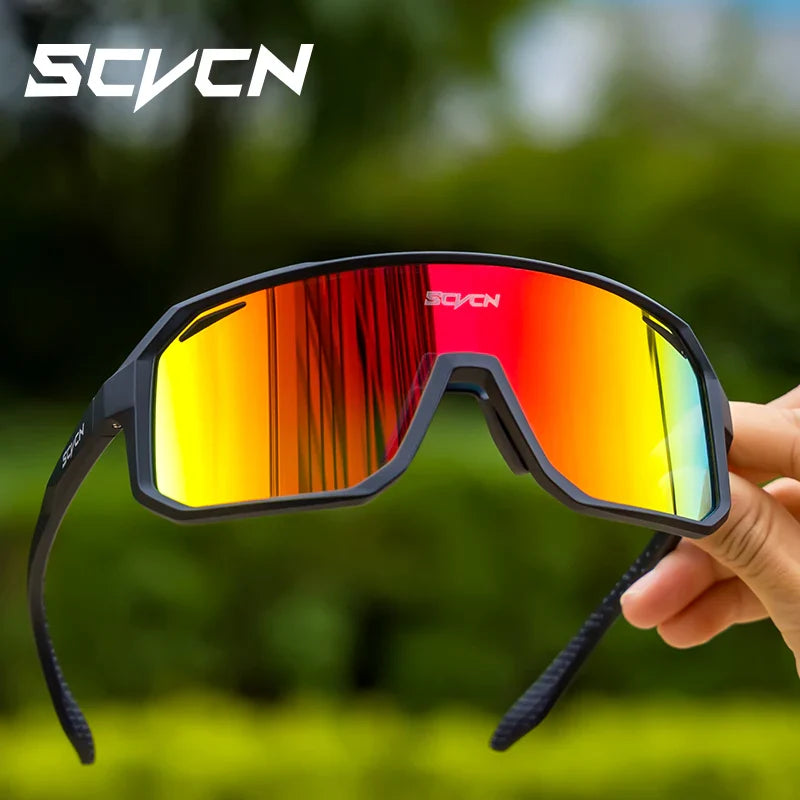SCVCN New Outdoor Cycling Sunglasses Men Road Driving Bike Glasses  Sports Mountain Climbing Women Bicycle Cycling UV400 Goggles Pi-Mart
