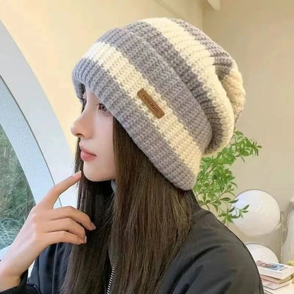 Unisex Stacking Knitted Beanie Cap – Winter Warm Striped Hip-Hop Bonnet Hat FitiqueFit