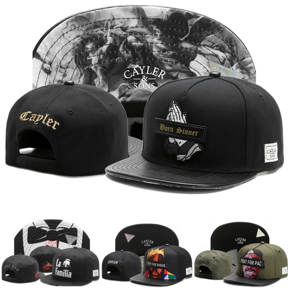 Classic Snapback Hat – Flat Bill Adjustable Baseball Cap FitiqueFit