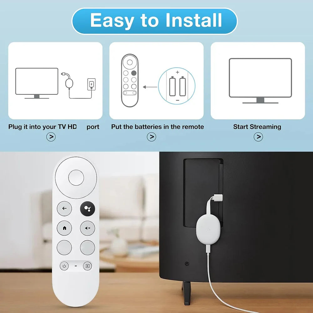 G9N9N Replacement Voice Remote Control  for Google Chromecast 4K Snow Streaming Stick Smart TV Pi-Mart