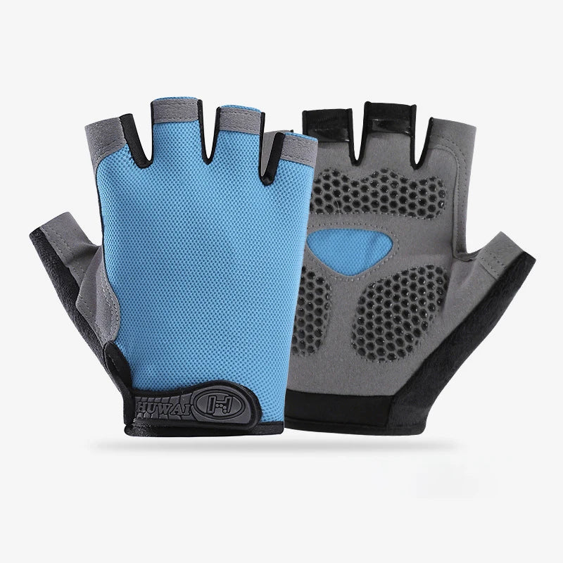 Men Cycling Bicycle Gloves Half Finger Gym Gloves Women Mitten Breathable Anti-slip Glove Fitness Sport Training Gloves Pi-Mart