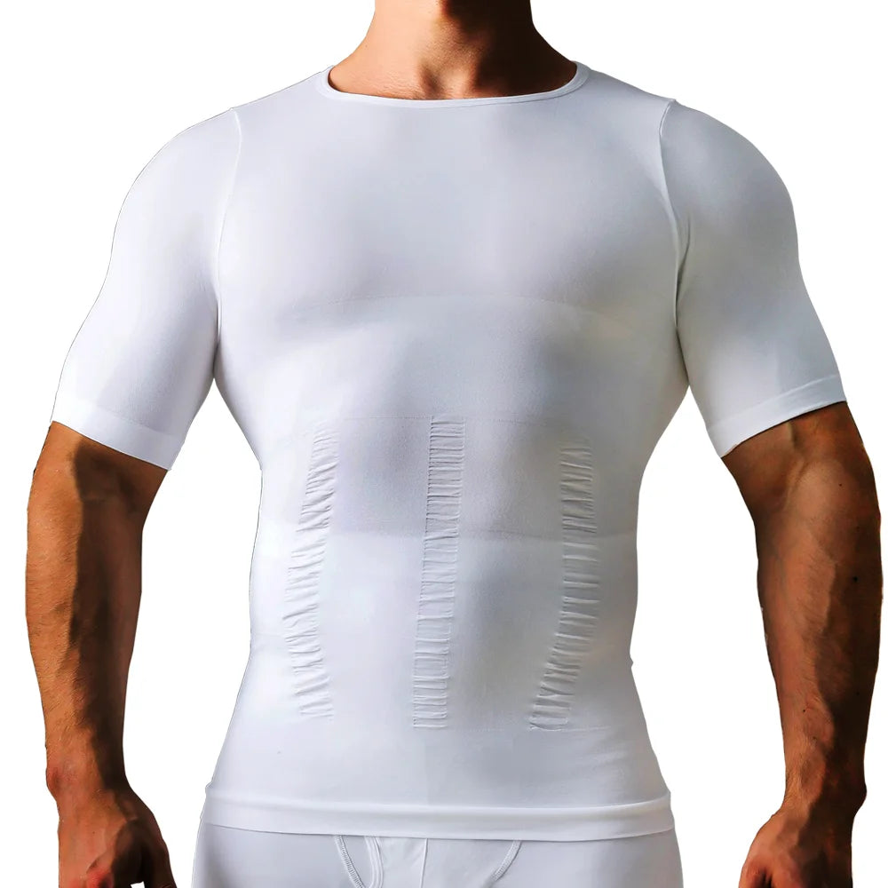 Men's Slimming Body Shapewear Posture Vest Tummy Abdomen Trimmer Compression Body Modeling Fat Burning Chest Tummy Shirts Corset NovaCart