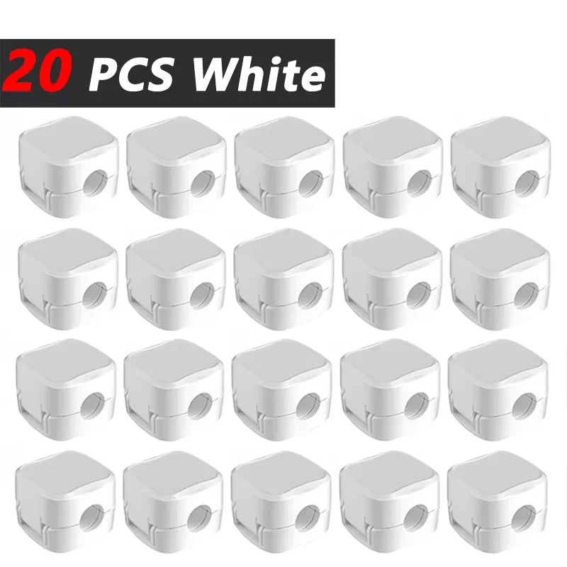 Magnetic Cable Clip Cable Holder,Adhesive Wire Keeper Cord Cable Organizer ,Usb Charging Line Winder For Office Desktop Home Pi-Mart