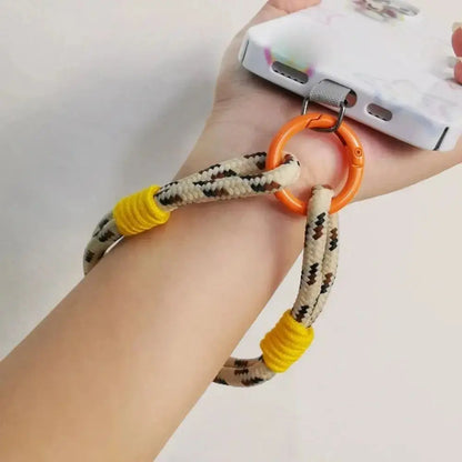 Portable Phone Lanyard Phone Hanging Rope Fashion Candy Color Phone Wrist Straps Nylon Anti-lost Rope Keychain Phone Accessories NovaCart