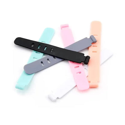 20pcs Cable Organizer Ties Clip Charger Cord Management Silicone Wire Manager Mouse Earphone Holder Data Line Winder Straps Pi-Mart