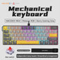 AJAZZ NK61 Wired Gaming Mechanical Keyboard 60% RGB Hot-Swappable 61 Keys Red Switch Mini Keyboard for Gamer PC Pi-Mart