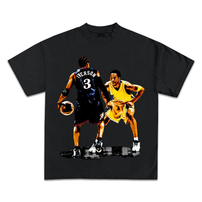 Pop Culture Vintage Graphic T-Shirt Collection American Rap Basketball Streetwear Hip-Hop Y2K Premium Qua Men Clothing Short NovaCart