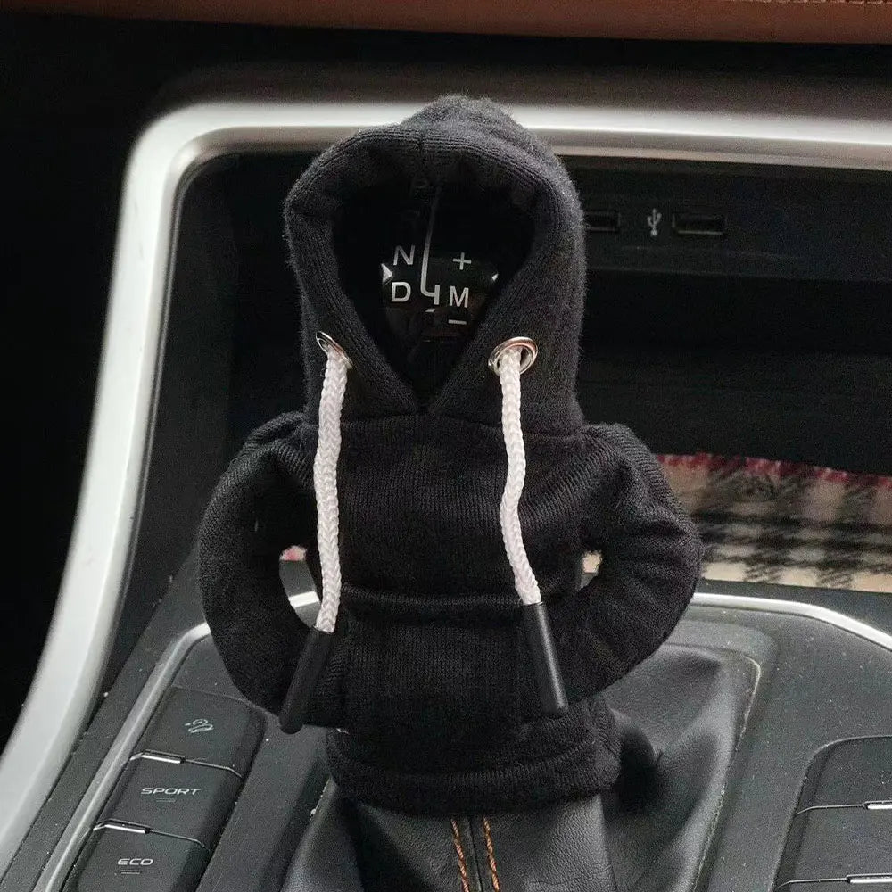 Gear Shift Mini Hoodie Cover Shift Cover Gear Handle Decoration Fits Manual Automatic Universal Car Shift Lever Interior Decor NovaCart