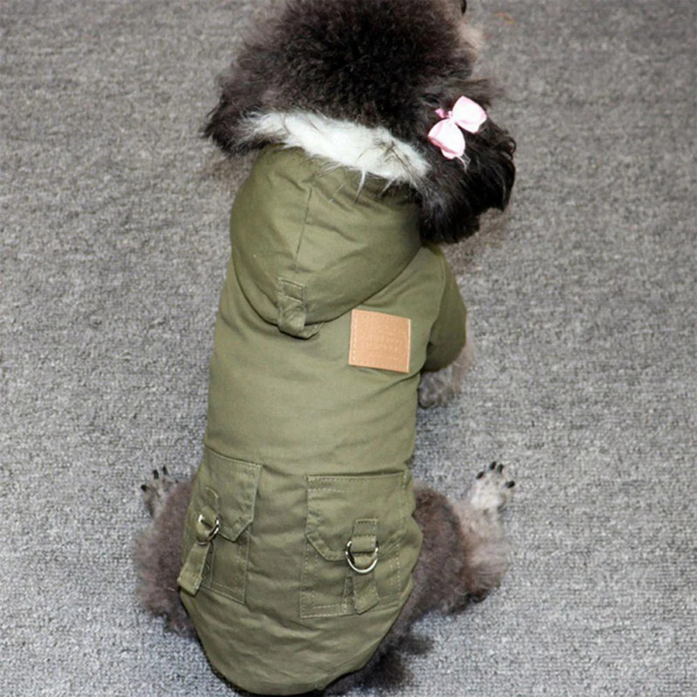 Winter Warm Puppy Jacket, Thicken Hoodie Dog Coat for Small Medium Dogs Chihuahua Yorkies, Cute Pet Clothing NovaCart