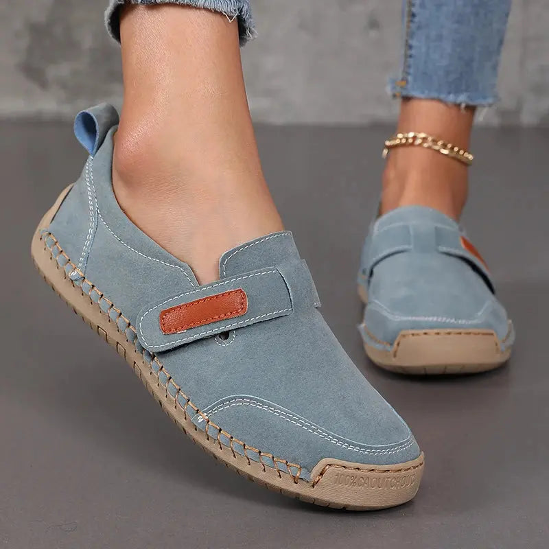 Handmade Leather Women Shoes Casual Comfortable Slip on Loafers Women Leather Shoes Moccasins Walking Shoes Summer Direct Sales NovaCart