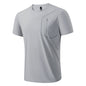 76% Nylon Quick Dry Sport Fashion T Shirt Men'S 2025 Short Sleeves Summer Casual Black OverSize Top Tees GYM Tshirt Clothes NovaCart