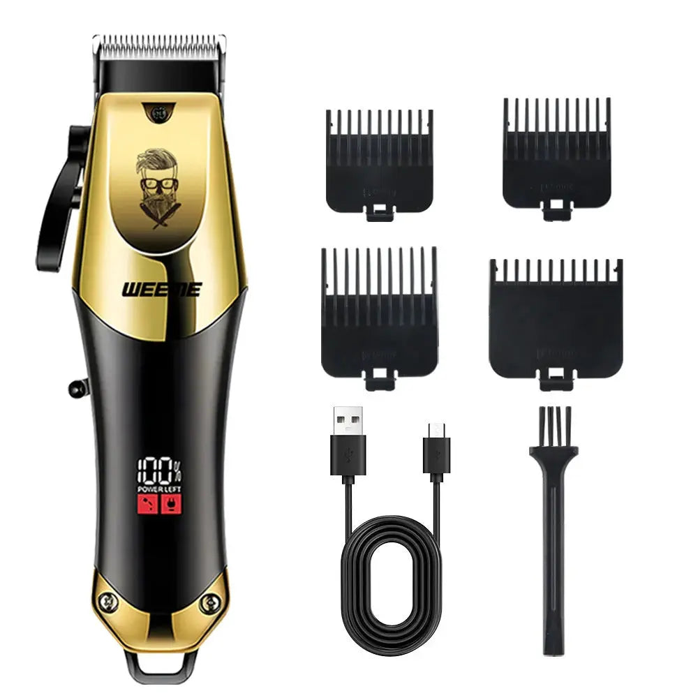 T9 Vintage Men's Electric Hair Clipper Beard Trimmer/Rechargeable Hair Cutting Machine With Nose Hair Trimmer Kit Boyfriend Gift NovaCart