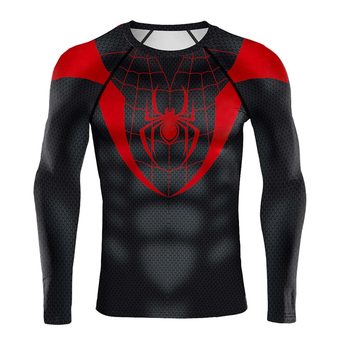 Fashion Comics Spider Cosplay 3D Printed Men's Long Sleeve T-shirt Superhero Tee Casual Loose Fitness Sports Tops Street Clothes NovaCart