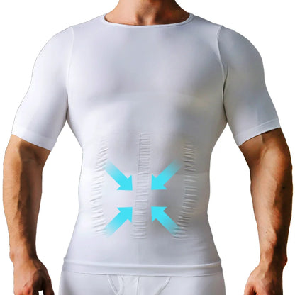 Men's Slimming Body Shapewear Posture Vest Tummy Abdomen Trimmer Compression Body Modeling Fat Burning Chest Tummy Shirts Corset NovaCart