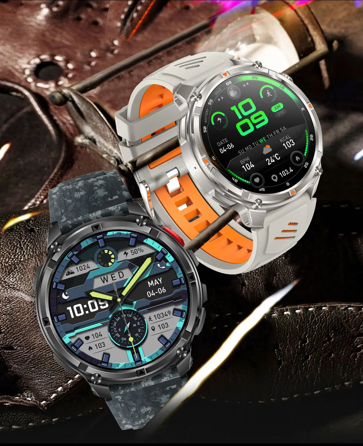 2026 New T-Rex3 Pro 1100mAh Battery Smart Watch GPS path 5ATM Waterproof Sports Run tracker Outdoors Compass Military Smartwatch NovaCart