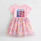 Kids Clothes Summer Short sleeves Kpop Demon Hunters Girls Dress Fashion Children Princess Dresses Baby Girl Cute Birthday Party NovaCart