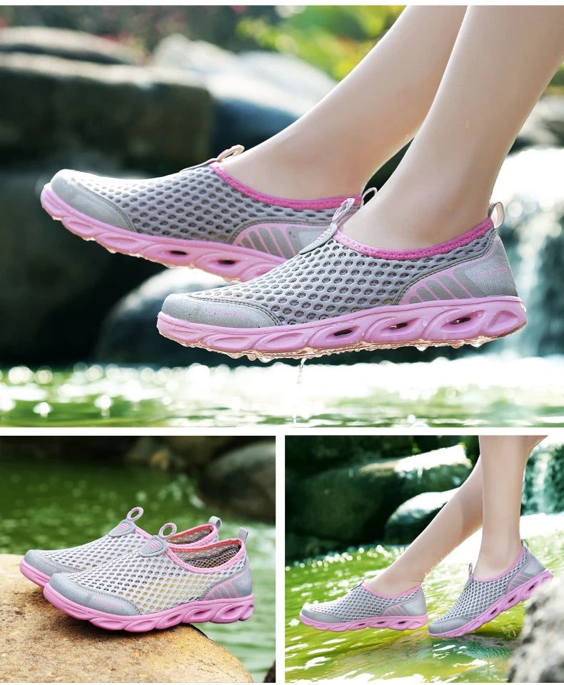Fashion Casual Shoes Lightweight Summer Breathable Men Shoes Outdoor Comfortable Women Footwear Male Ladies Walking Shoes 36-45 NovaCart