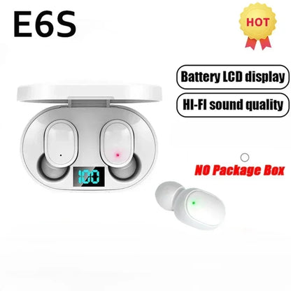 E6S Wireless Bluetooth Earphones TWS Bluetooth Headset Wireless Earbuds Noise Cancelling Earphones with Microphone Headphones NovaCart