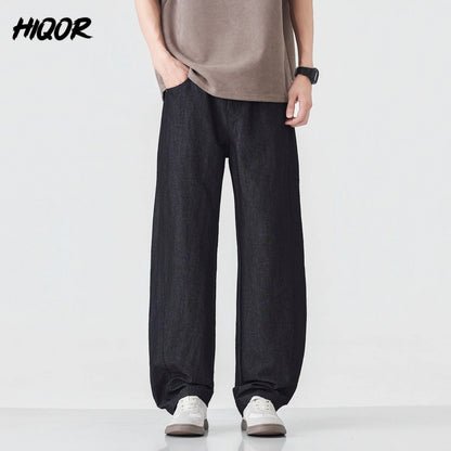 HIQOR Spring Men's American Retro Casual Pants Man Summer Sweatpants Joggers Track Pants Fashion Casual Loose Wide Leg Trousers NovaCart