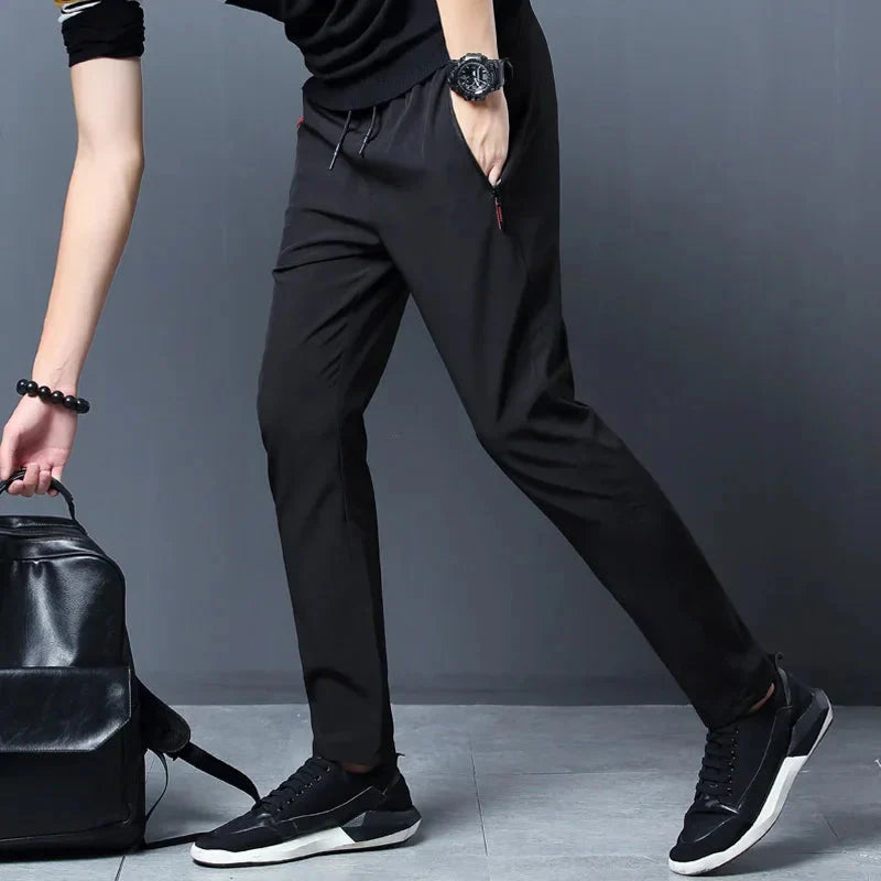 Men's Stretch Slim Fit Cargo Jogger Pants – Elastic Waist FitiqueFit