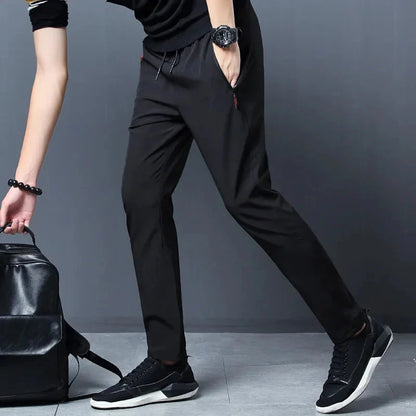 Men's Stretch Slim Fit Cargo Jogger Pants – Elastic Waist FitiqueFit