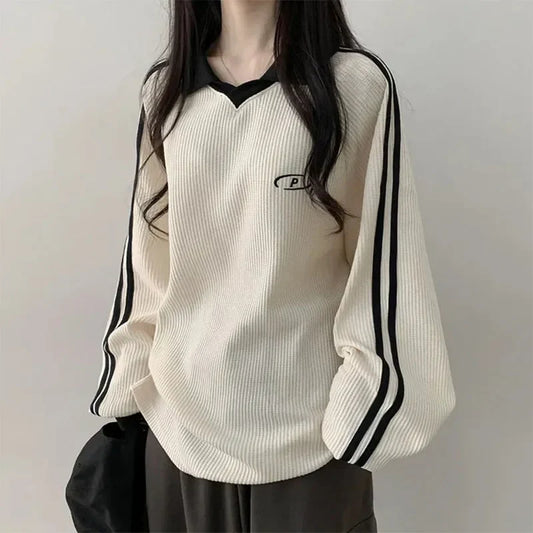 Women Sweatshirts Long Sleeve Polo Shirts
