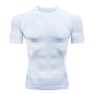 Men's T Shirt Outdoor Training Fitness Gym Jogging Running Sweatshirt Bat/-Man Compression Shirts Tight Elastic Breathable NovaCart