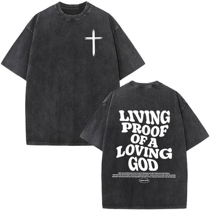 Christian Jesus Faith Over Fear Bible Verse Washed T-shirts Men Women Fashion Vintage Oversized T Shirts Harajuku Cotton T-shirt NovaCart